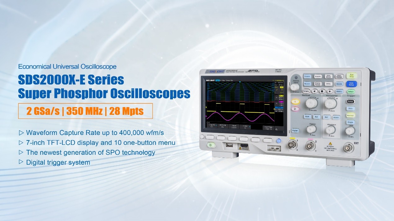 SIGLENT Announces the Release of SDS2000XE Series Super Phosphor
