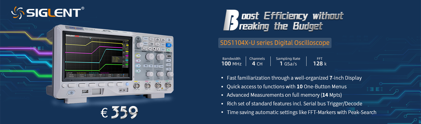 SIGLENT TECHNOLOGIES Announces the Release of SDS1000X-U Series