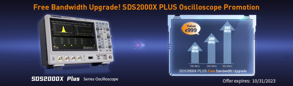 SIGLENT SDS2000X Plus Bandwidth Upgrade Promotion